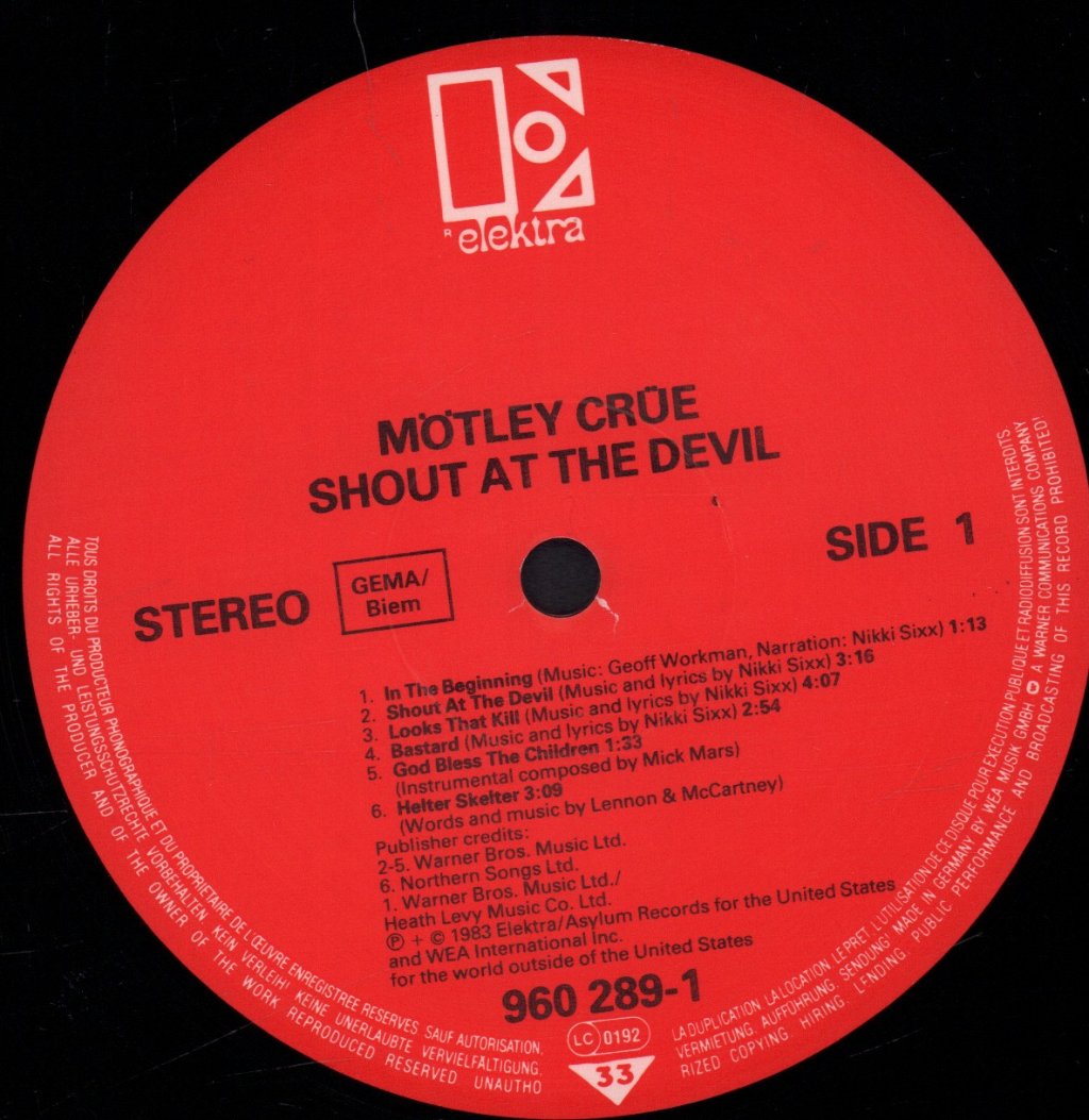 Motley Crue - Shout At The Devil - Lp