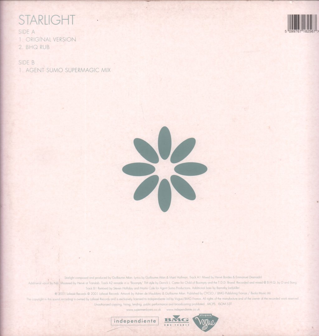 Supermen Lovers Feat Mani Hoffman - Starlight - 12 Inch