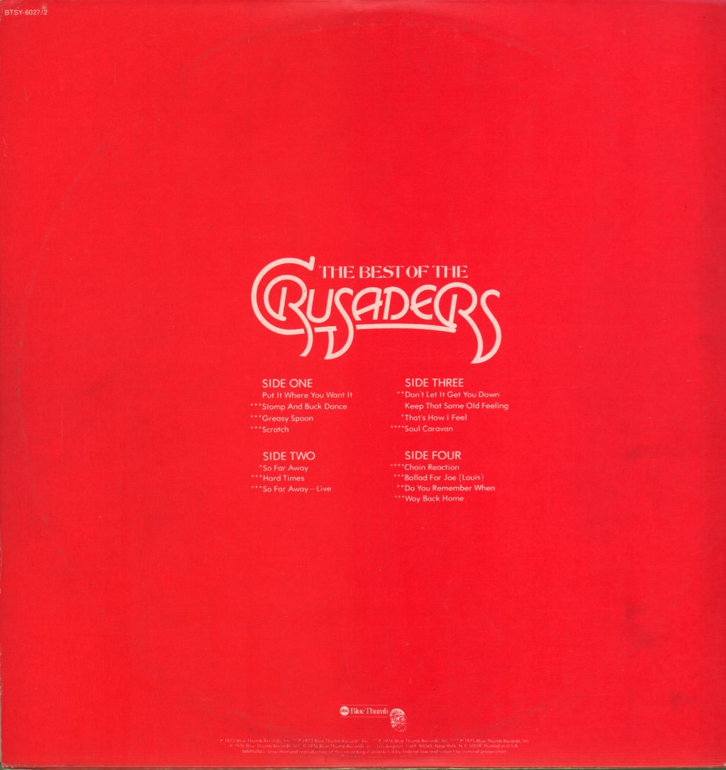 Crusaders - Best Of - Double Lp