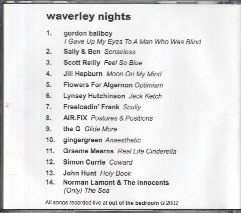 Various Artists - waverley nights the best of out of the bedroom - Cdr