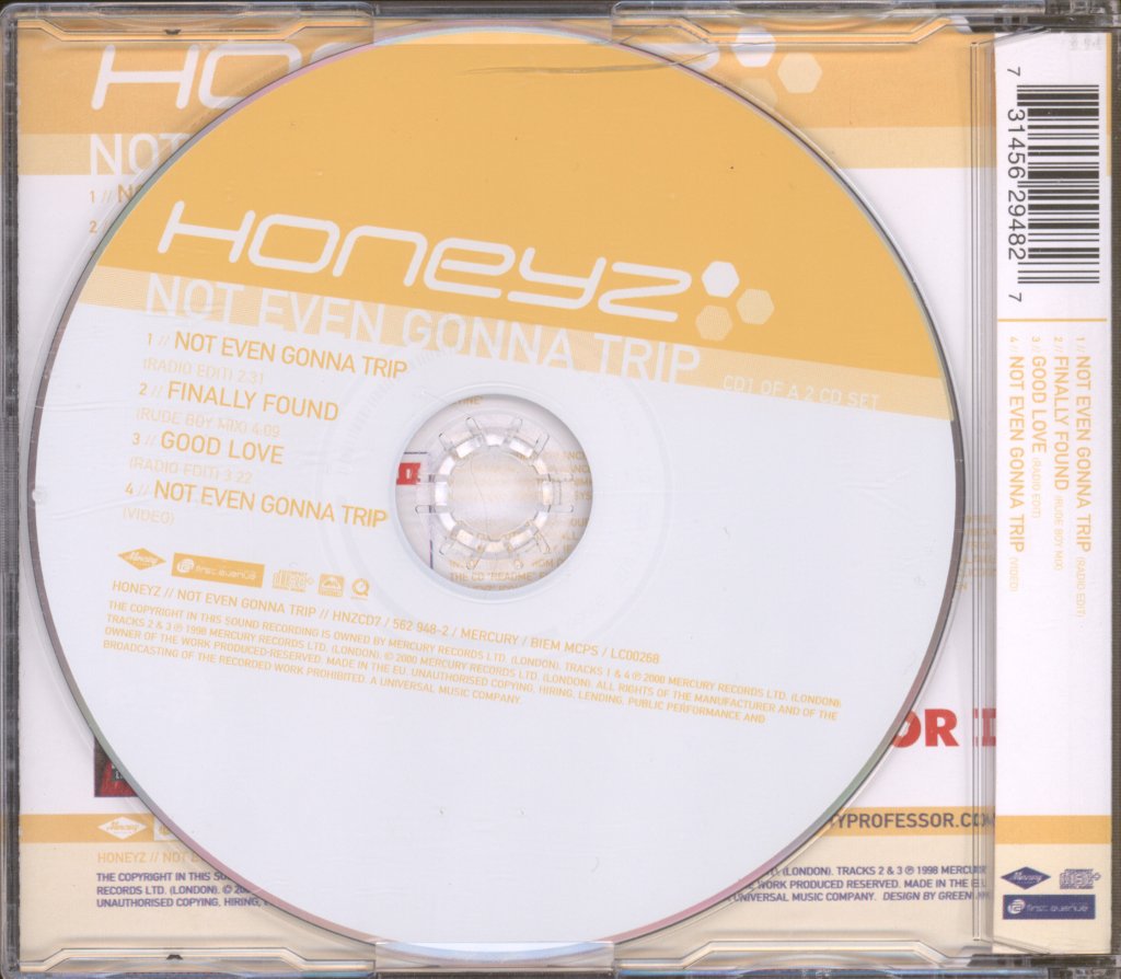 Honeyz - Not Even Gonna Trip - Cd