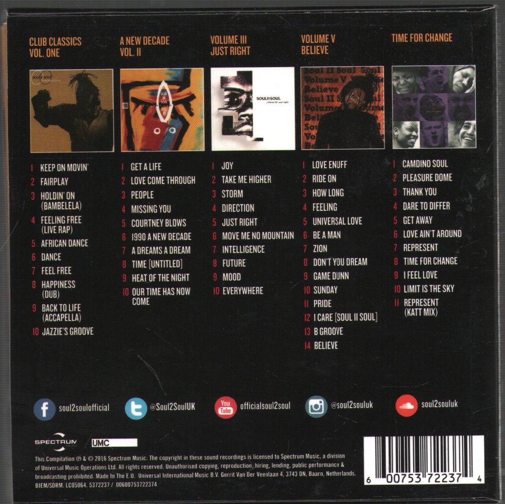 Soul II Soul - 5 Classic Albums - Cd Set
