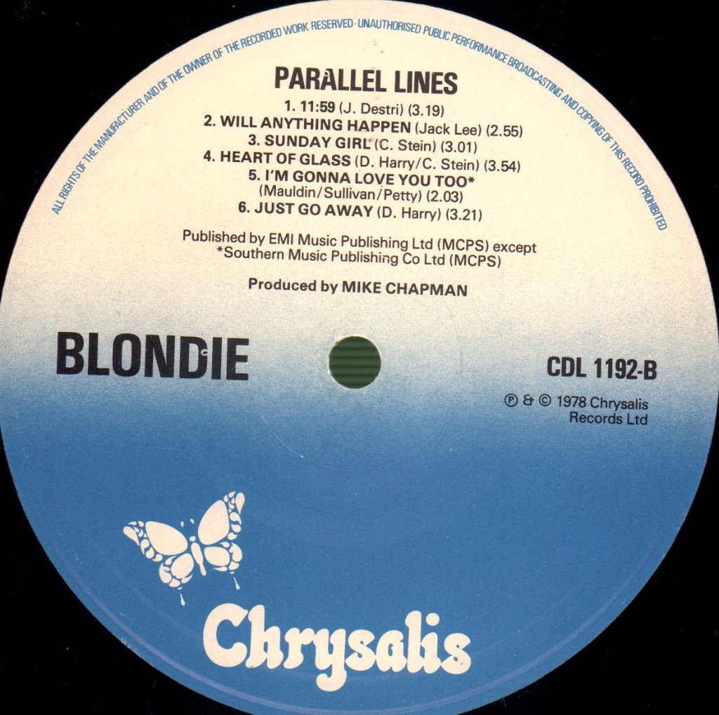 Blondie - Parallel Lines - Lp