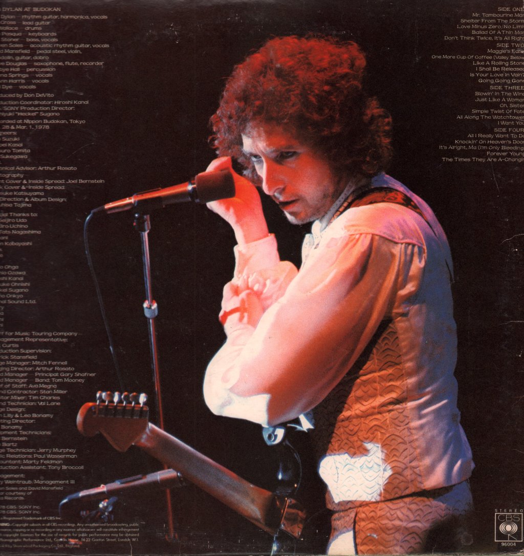 Bob Dylan - At Budokan - Double Lp