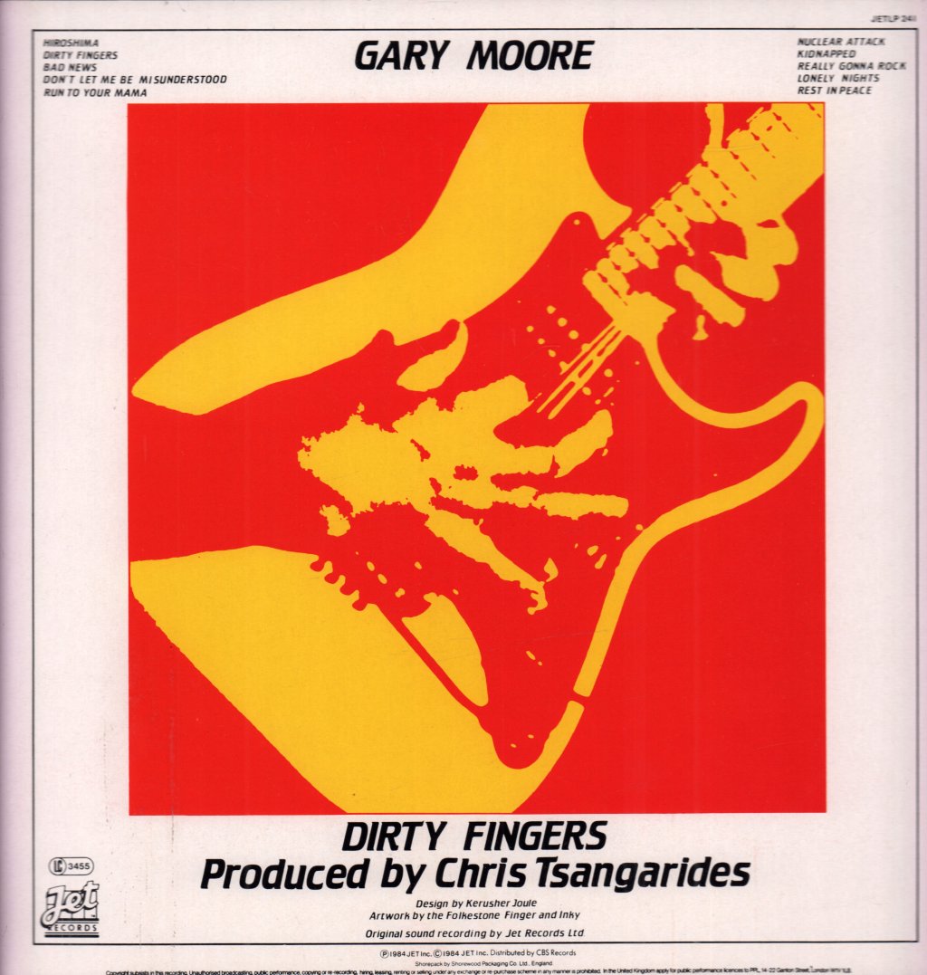 Gary Moore - Dirty Fingers - Lp