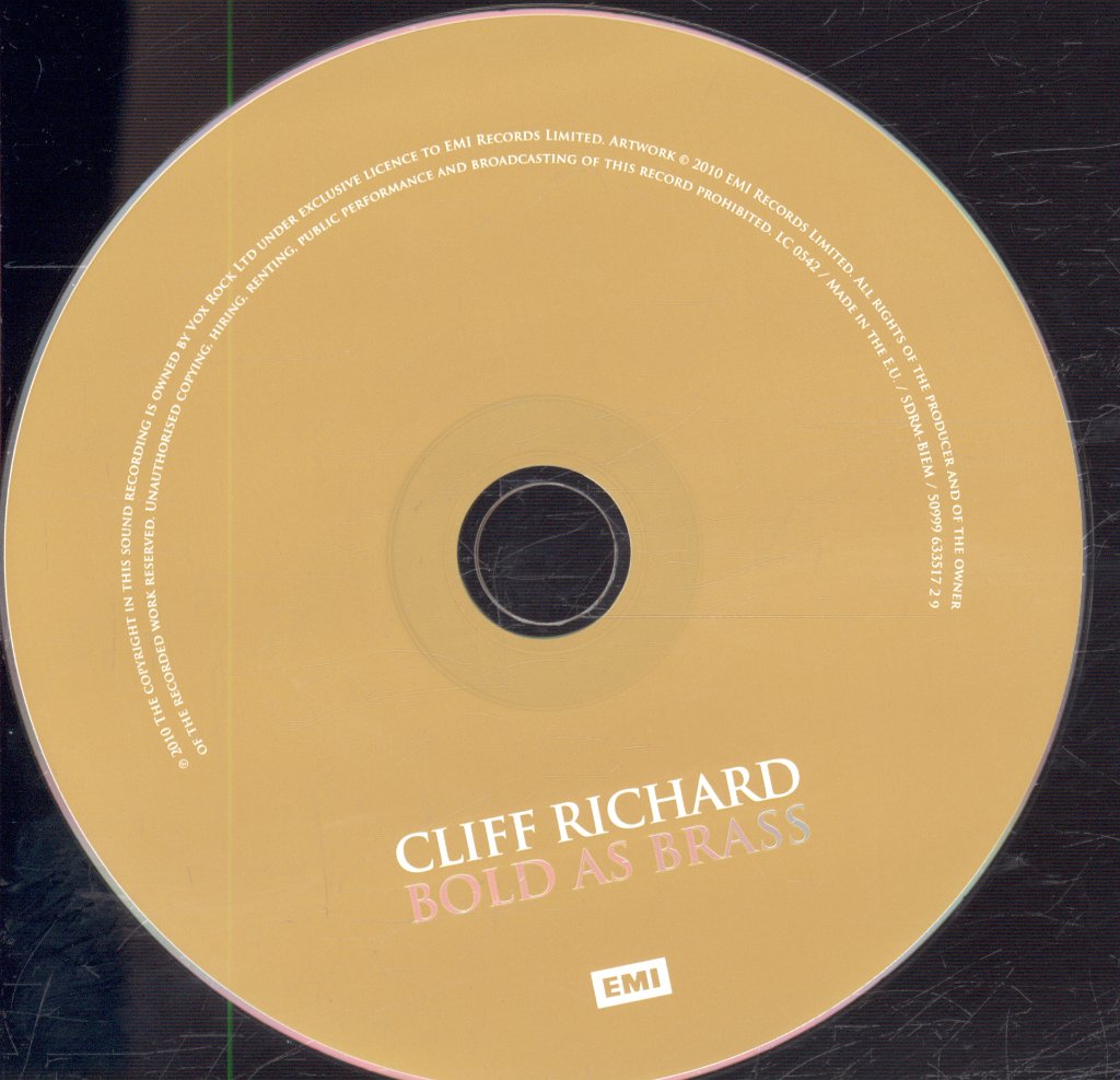 Cliff Richard - Bold As Brass - Cd