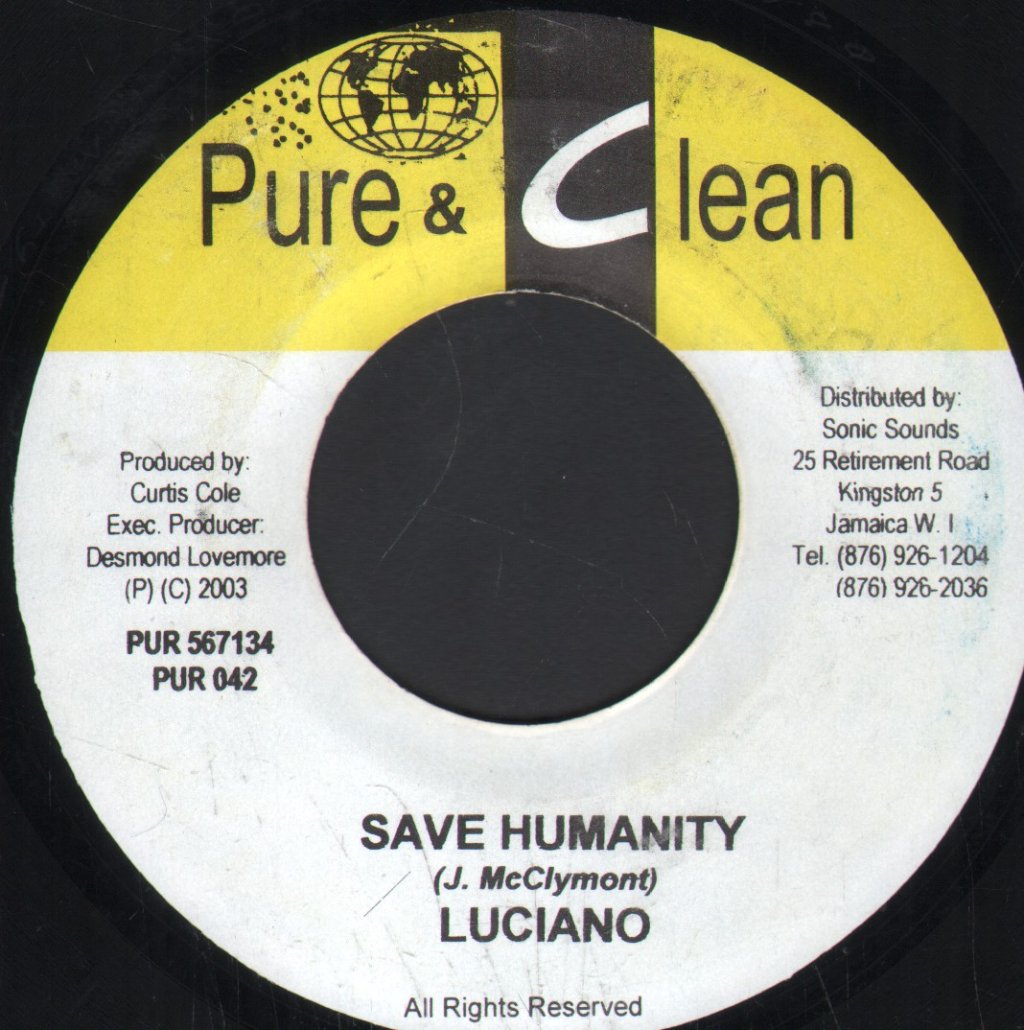 Luciano / Virgo Man - Save Humanity / Racketeering - 7 Inch