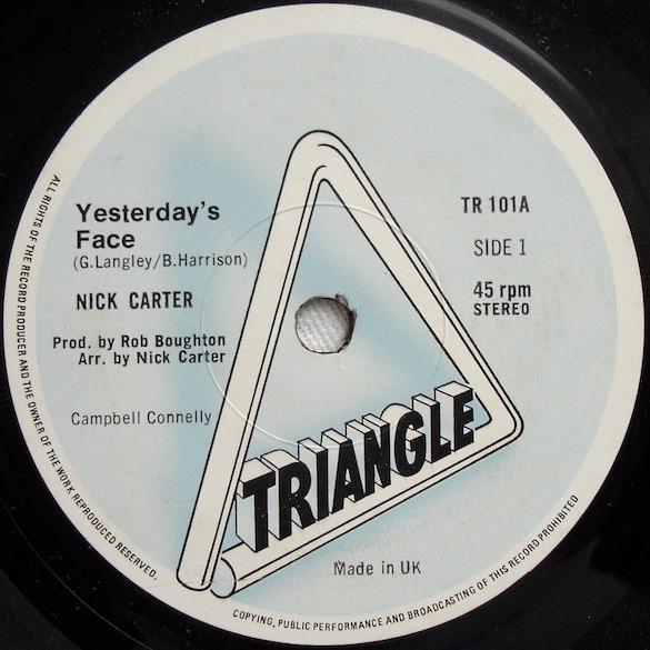 Nick Carter - Yesterday's Face - 7 Inch