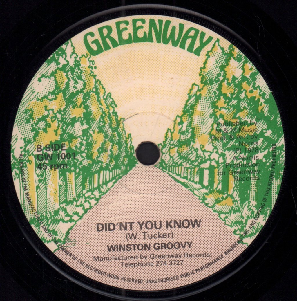 Winston Groovy - I Really Love You - 7 Inch