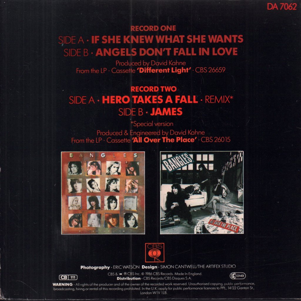 Bangles - If She Knew What She Wants - Double 7 Inch