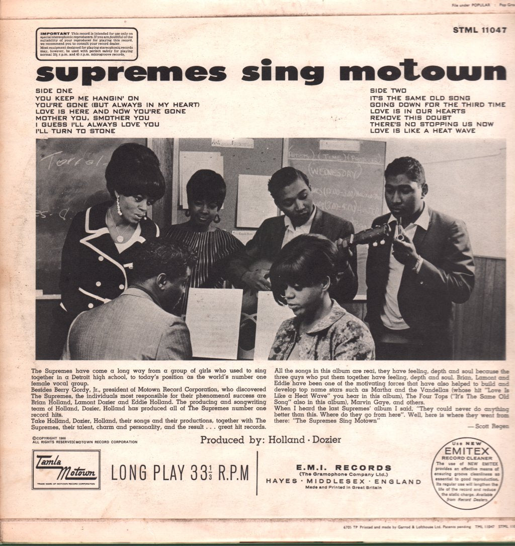 Supremes - Supremes Sing Motown - Lp