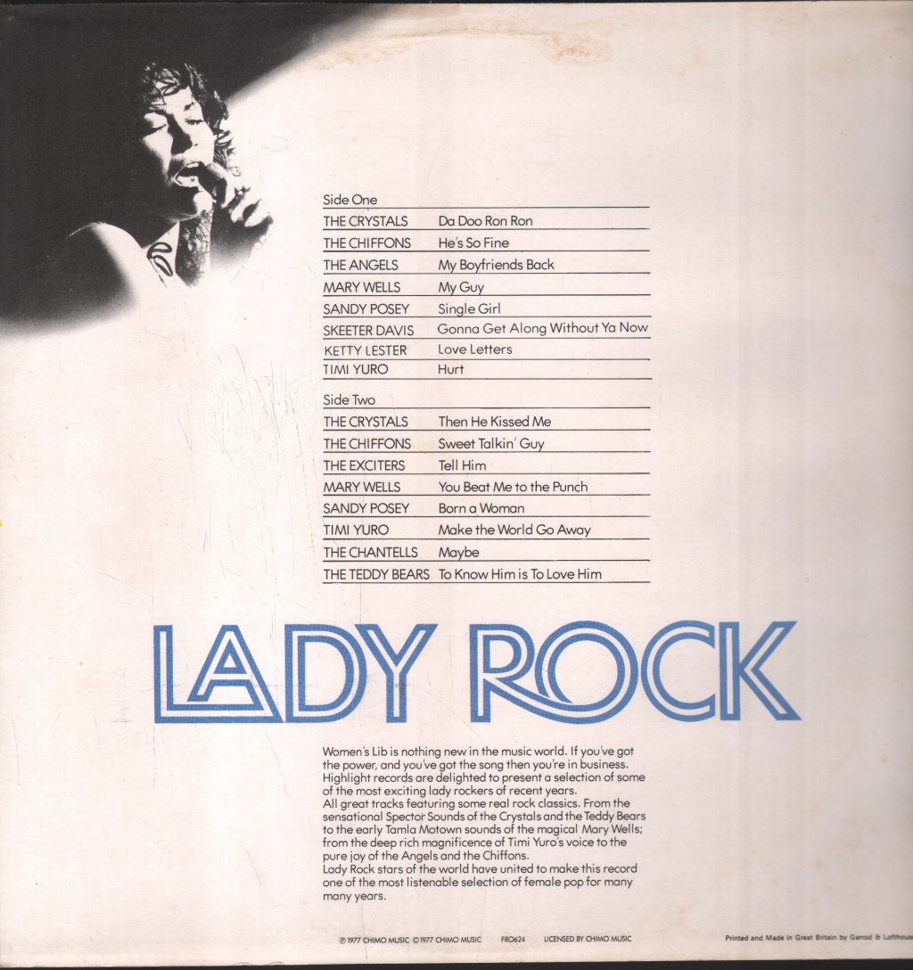 Various Artists - Highlight On Lady Rock - Lp