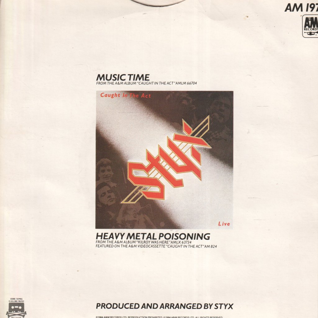 Styx - Music Time - 7 Inch