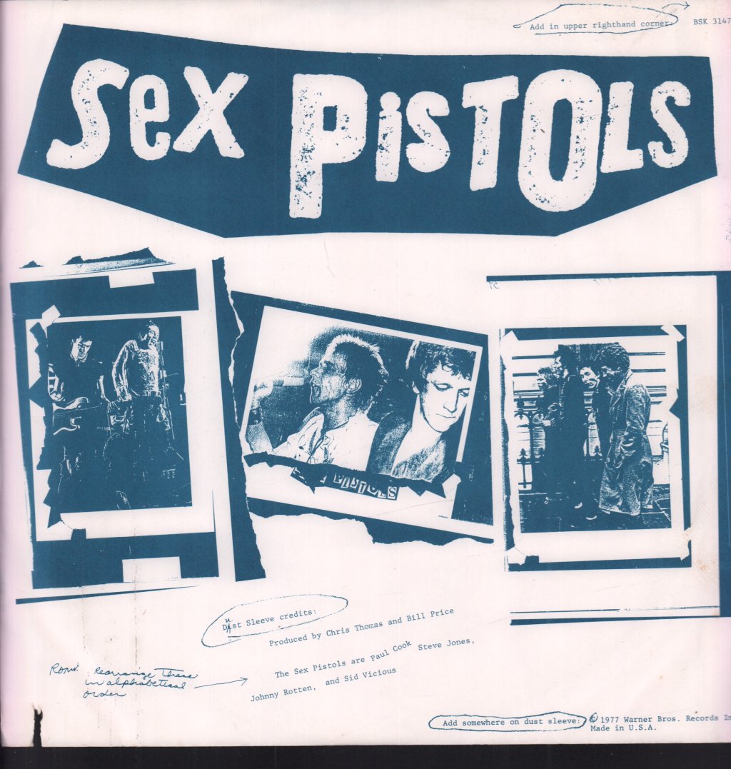 Sex Pistols - Never Mind The Bollocks - Lp