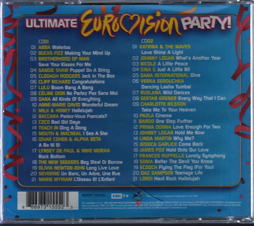 Various Artists - Ultimate Eurovision Party - Cd