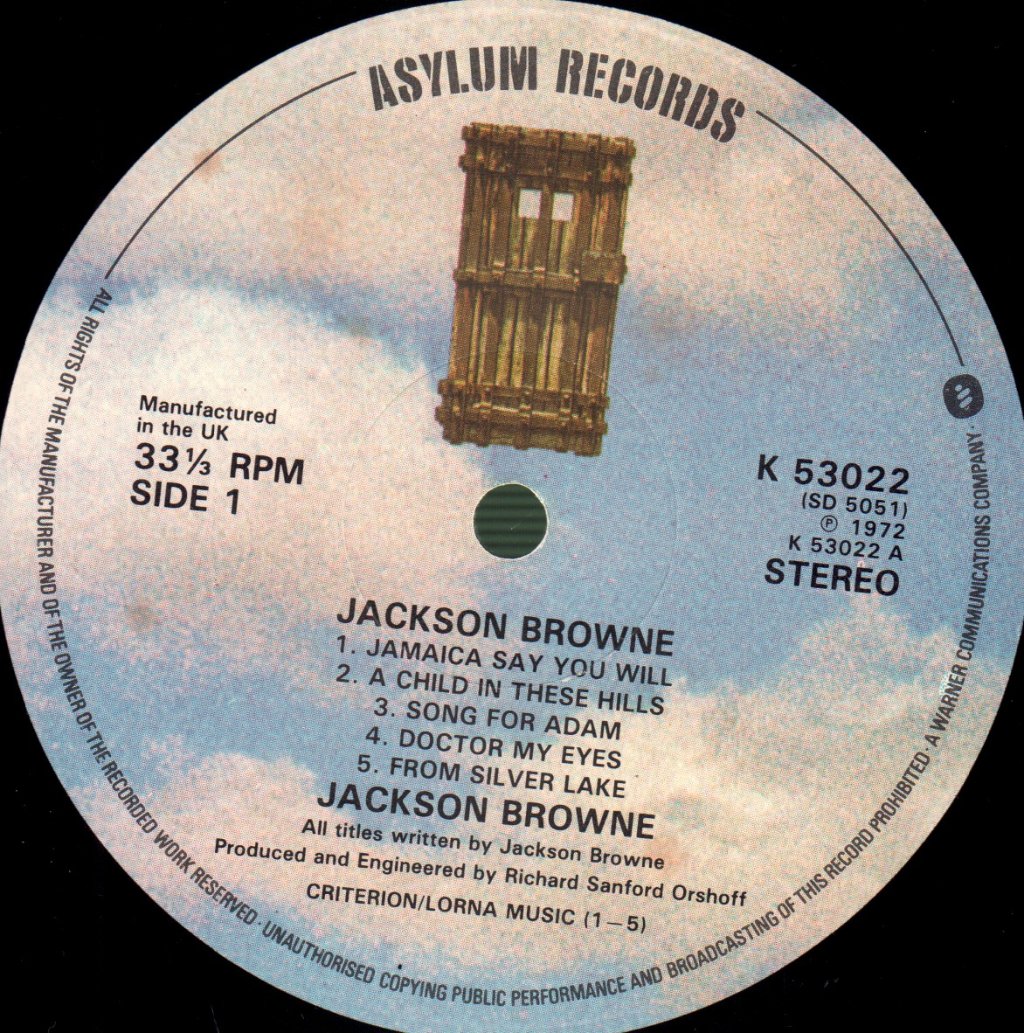 Jackson Browne - Saturate Before Using - Lp