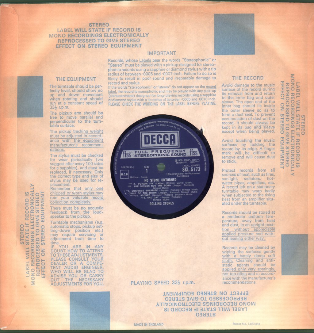 Rolling Stones - No Stone Unturned - Lp