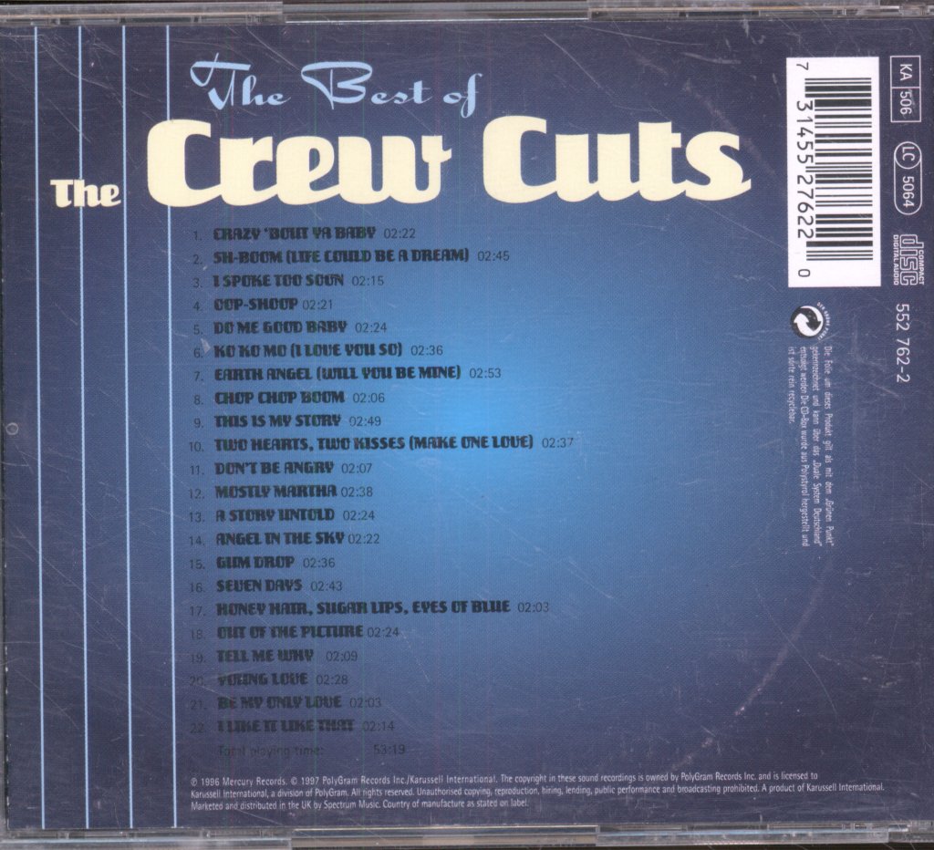 Crew Cuts - Best Of The Crew Cuts - The Mercury Years - Cd