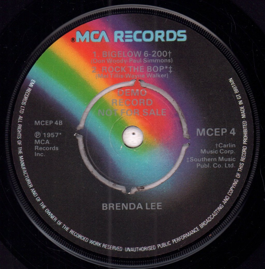 Brenda Lee - Let's Jump The Broomstick - 7 Inch