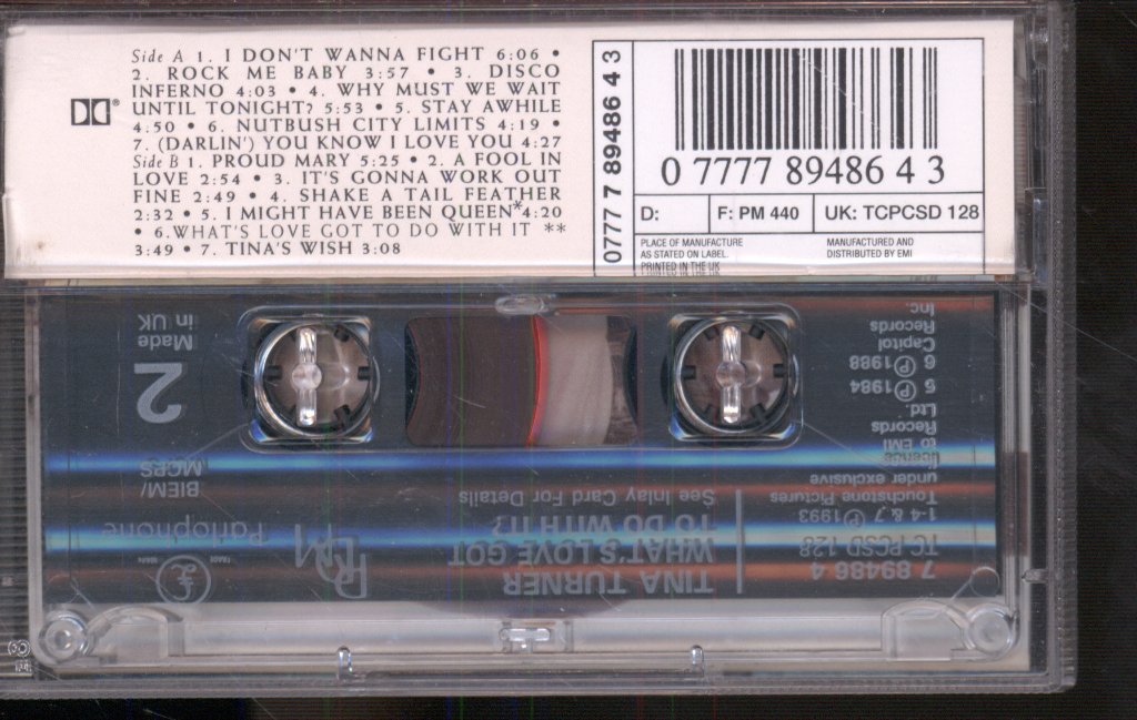 Tina Turner - What's Love Got To Do With It - Cassette