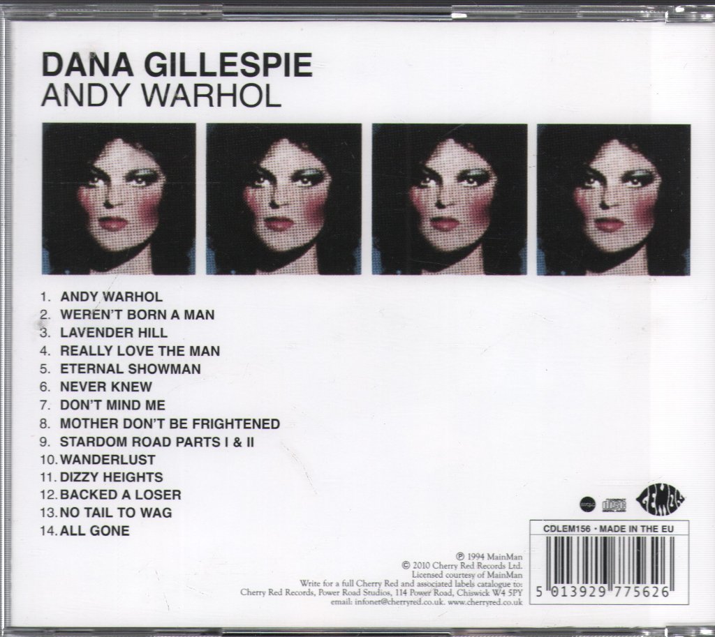 Dana Gillespie - Andy Warhol - Cd