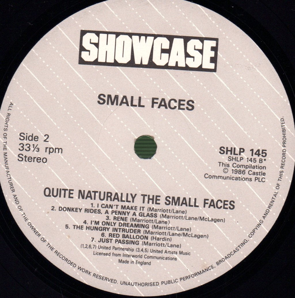 Small Faces - Quite Naturally - Lp
