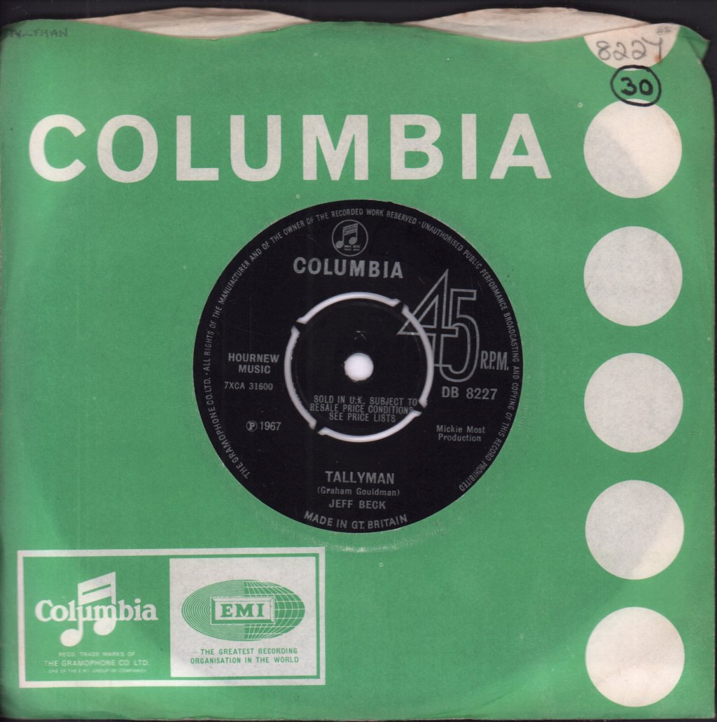 Jeff Beck - Tallyman - 7 Inch