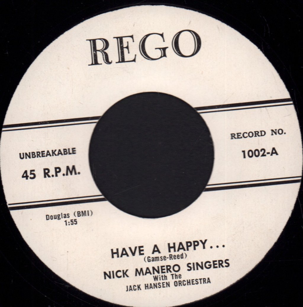 Maneros (nick manero singers) / eddie "piano" miller - have a happy.../bailey stomp - 7 Inch