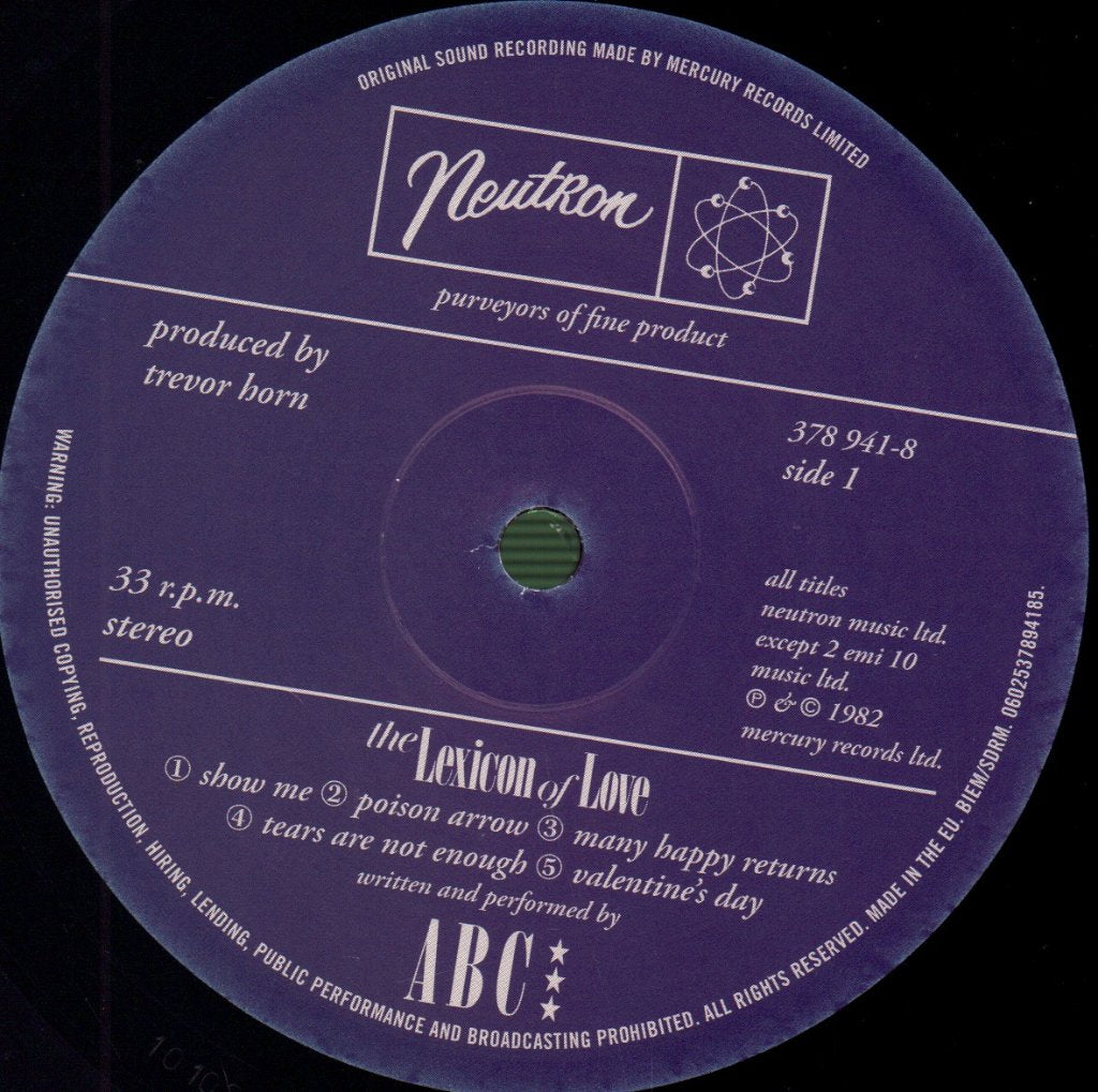 ABC - Lexicon Of Love - Lp