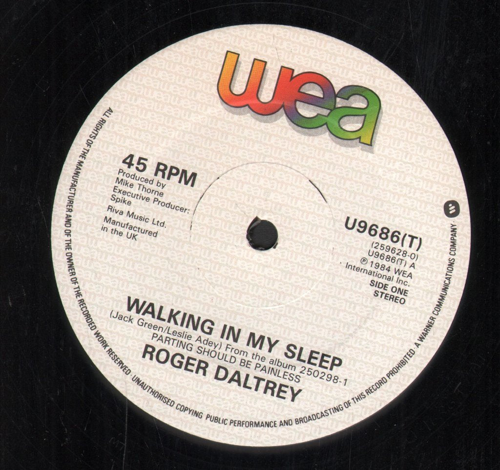 Roger Daltrey - Walking In My Sleep - 12 Inch