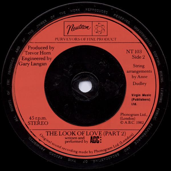 ABC - Look Of Love (Parts One And Two) - 7 Inch