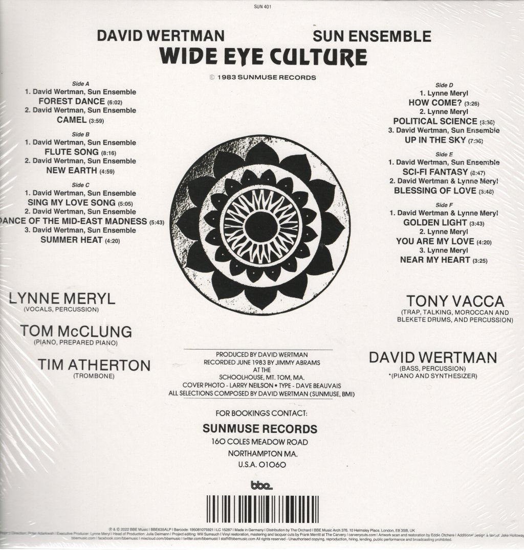 David Wertman Sun Ensemble - Wide Eye Culture - Triple Lp