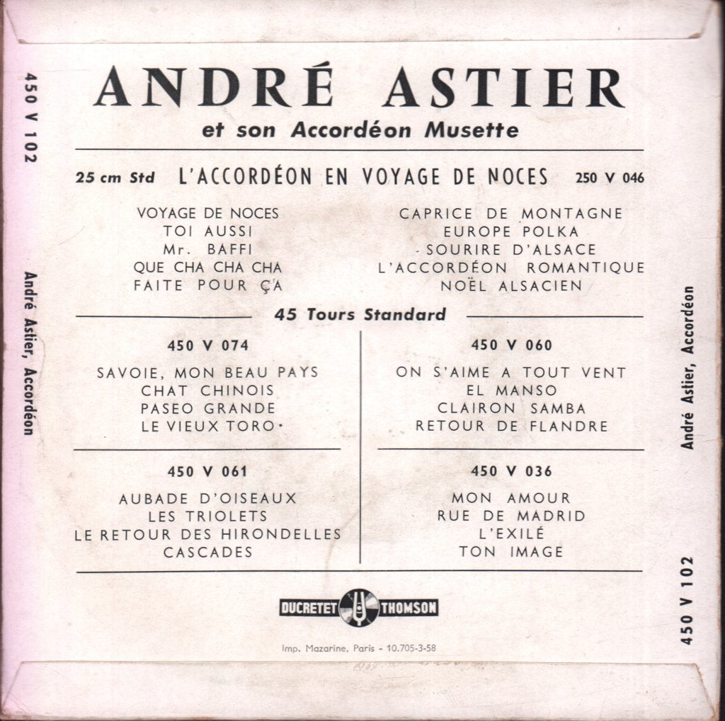 André Astier - Vieux Frère - 7 Inch