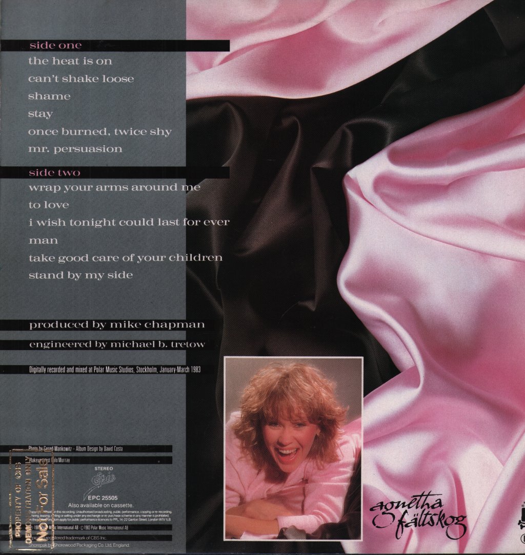 Agnetha Faltskog - Wrap Your Arms Around Me - Lp