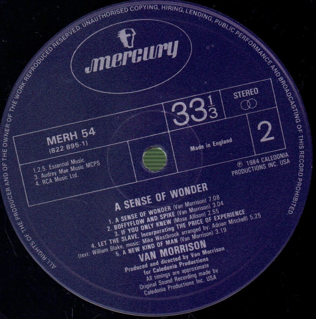 Van Morrison - A Sense Of Wonder - Lp