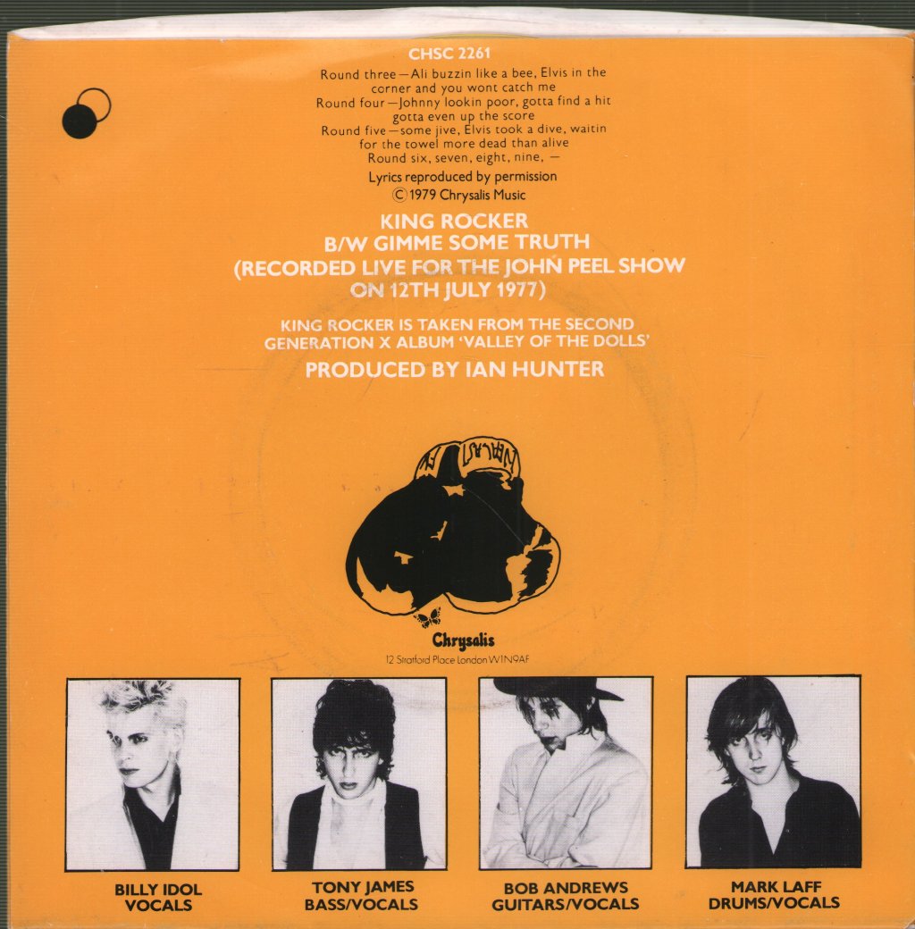 Generation X - King Rocker - 7 Inch