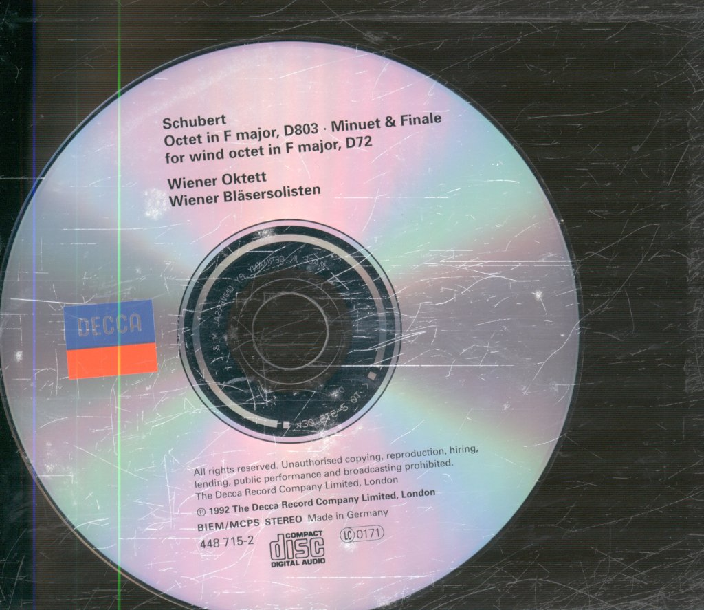 Wiener Oktett - Schubert - Octet - Cd