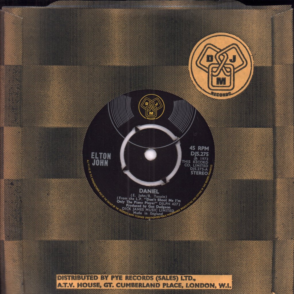 Elton John - Daniel - 7 Inch