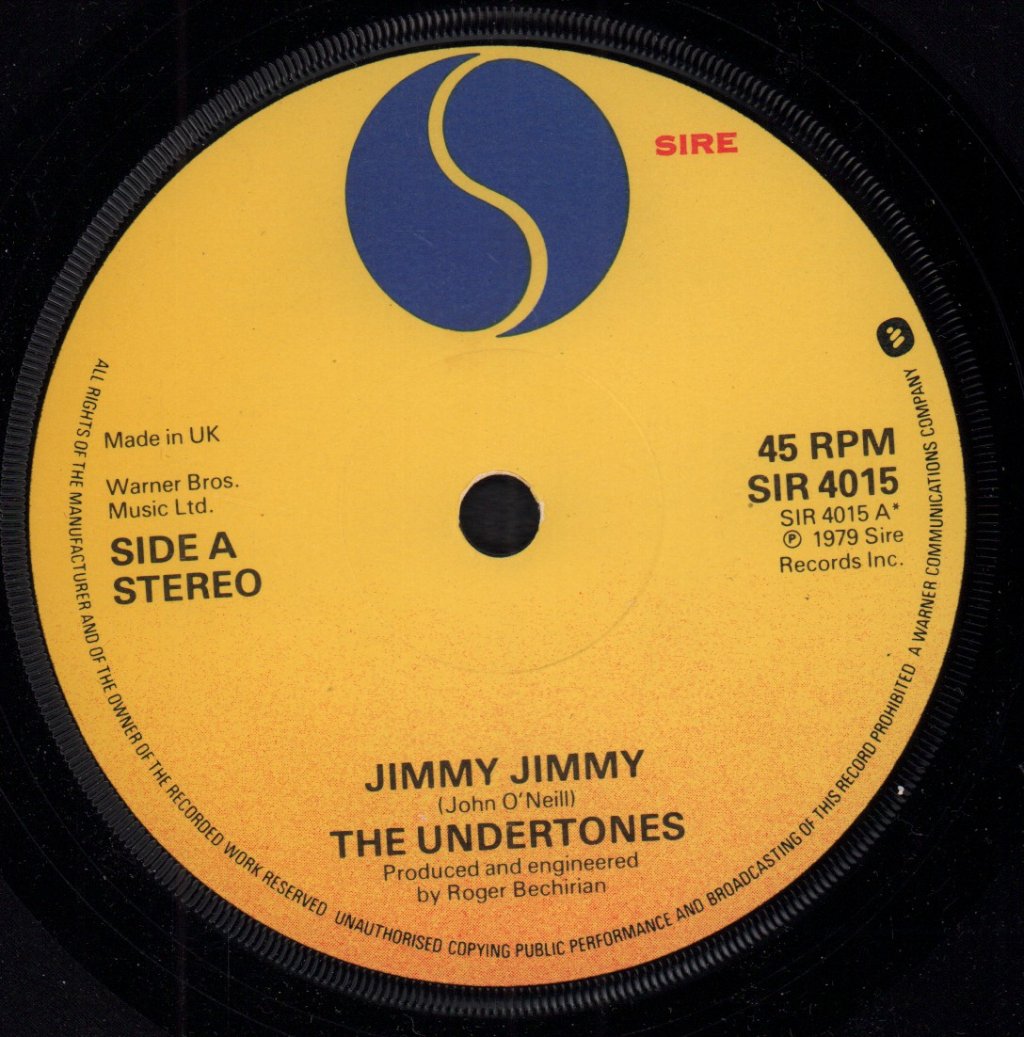 Undertones - Jimmy Jimmy - 7 Inch