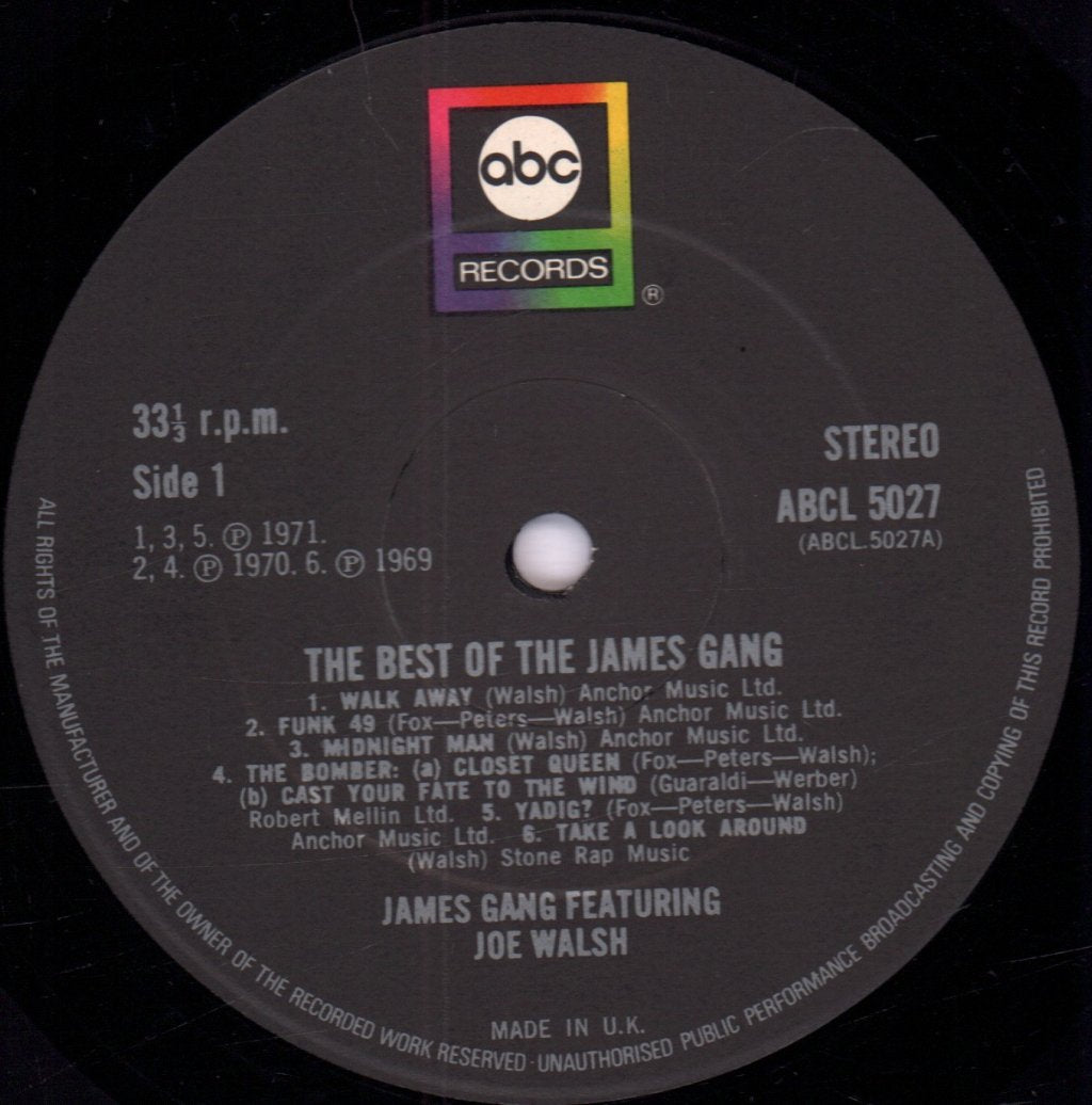 James Gang - Best Of - Lp