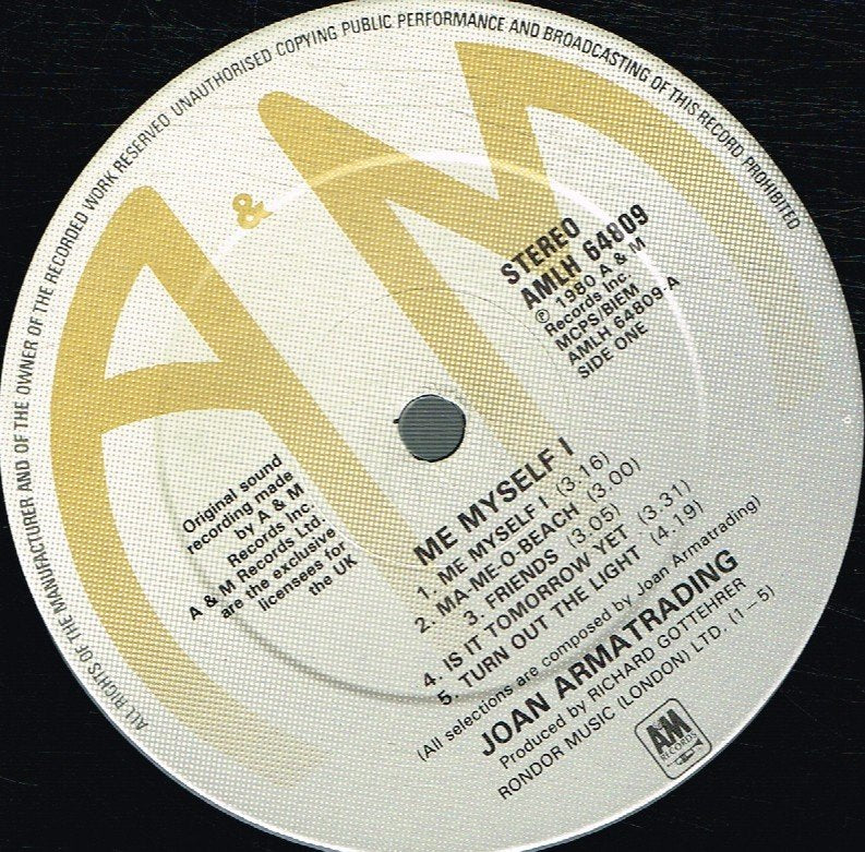 Joan Armatrading - Me Myself I - Lp