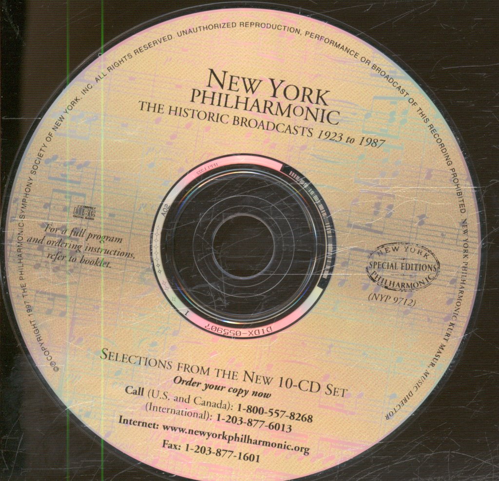 New York Philharmonic Orchestra - Historic Broadcasts 1923 To 1987 - Cd