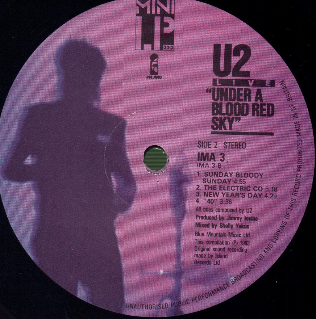 U2 - Under A Blood Red Sky - Lp