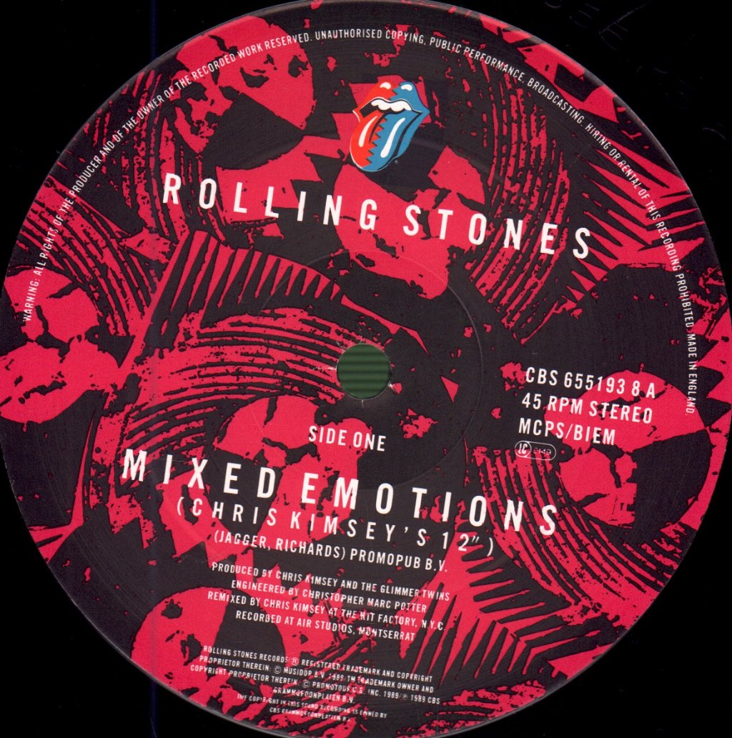 Rolling Stones - Mixed Emotions - 12 Inch