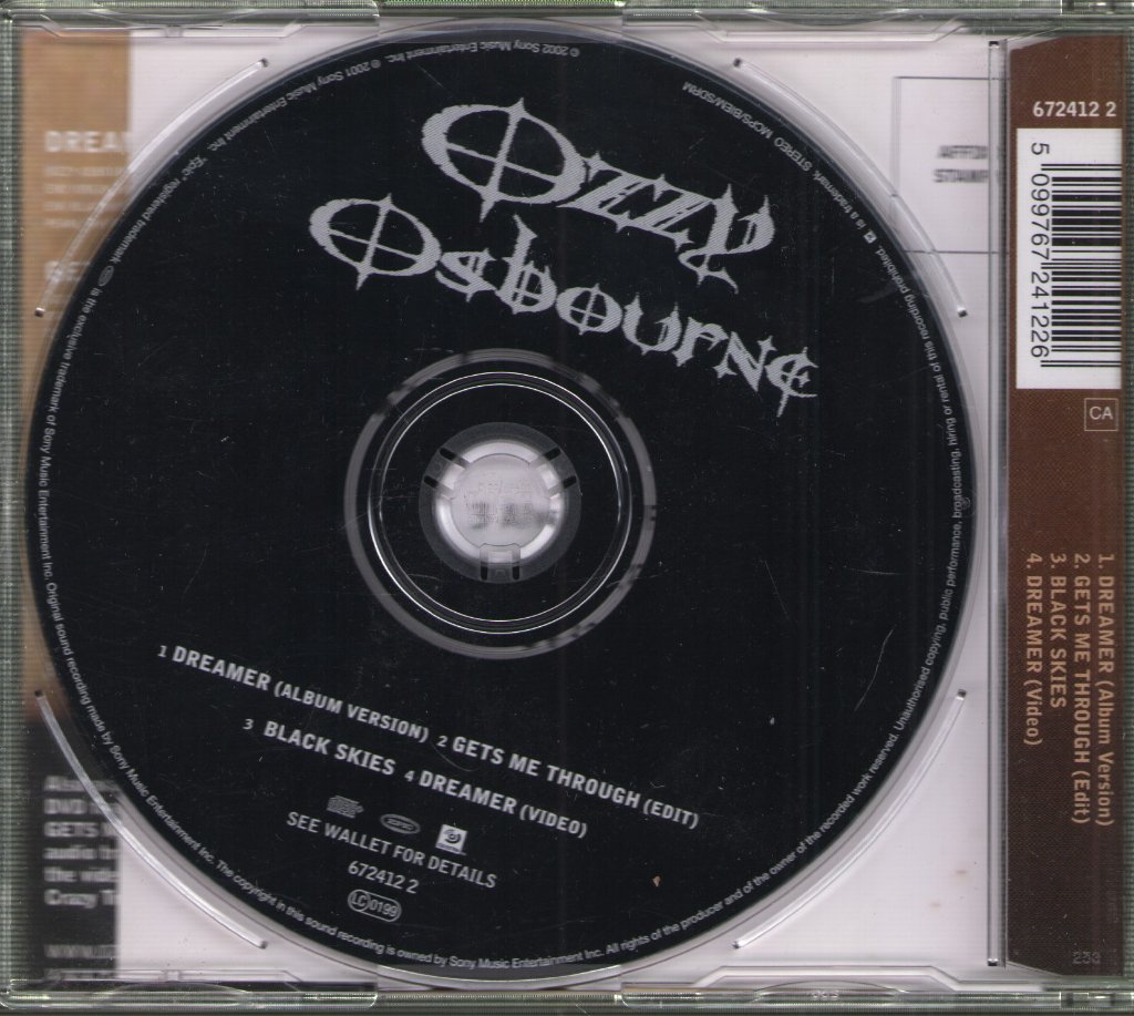 Ozzy Osbourne - Dreamer - Cd