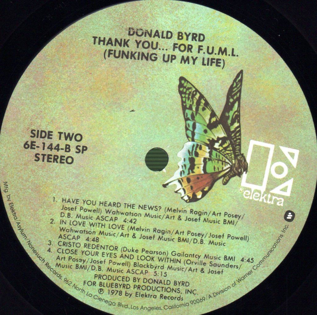 Donald Byrd - Thank You... For F.u.m.l. - Lp