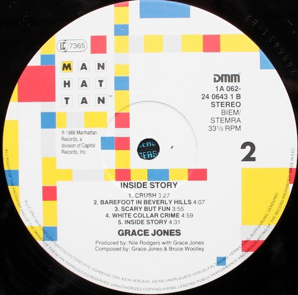Grace Jones - Inside Story - Lp