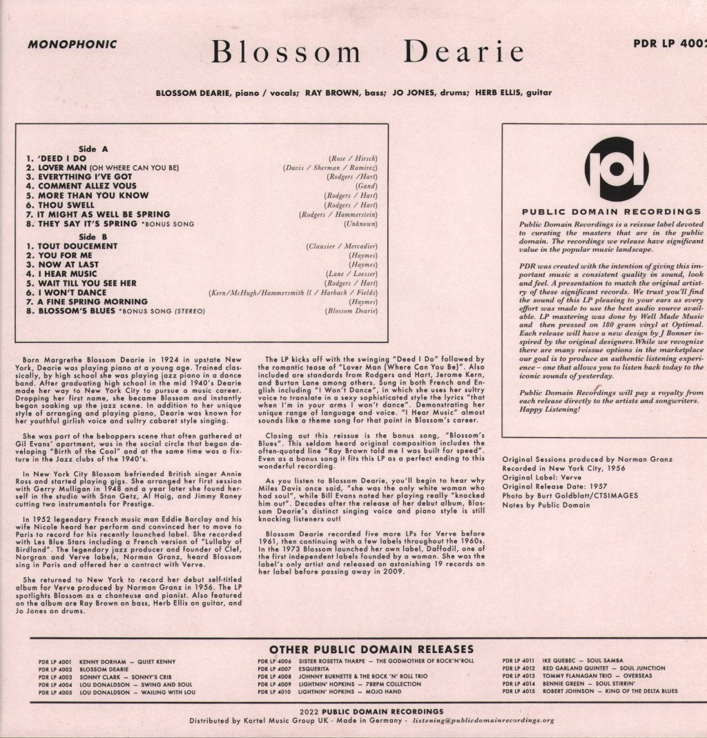 Blossom Dearie - Blossom Dearie - Lp