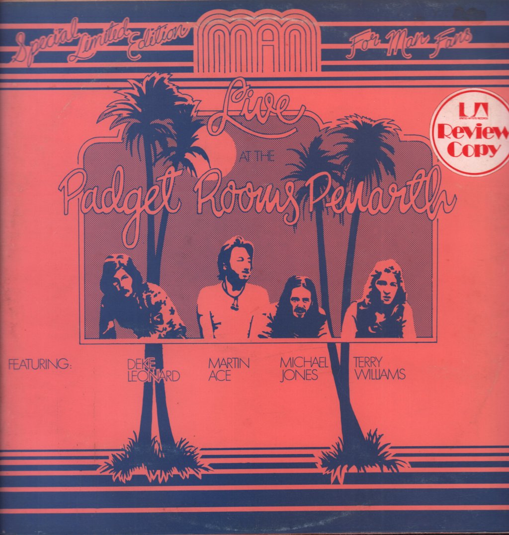 Man (Welsh Progressive Rock Group) - Live At The Padget Rooms Penarth - Lp
