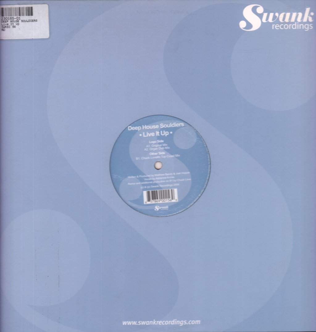 Deep House Souldiers - Live It Up - 12 Inch